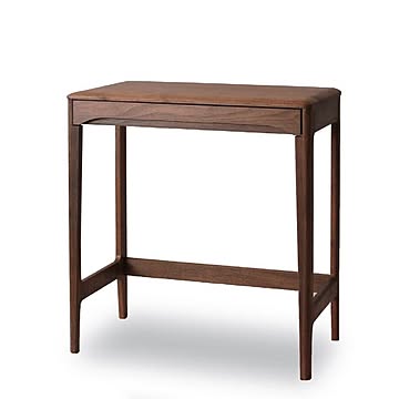 コンパクトデスク 65cm プチデスク ウォールナット無垢材