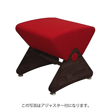 モナディー ＷＡＳ０１ＳＣ スツール キャスター付き ダーク レッド 布 ナイロン