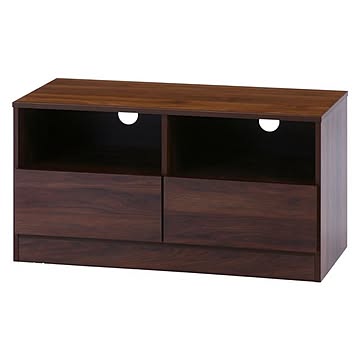 テレビボード テレビ台 幅88×奥行38×高さ46cm 簡単組立 工具不要 引出2杯 リビング ダイニング 組立品【代引不可】