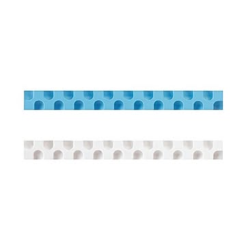 （まとめ）コクヨ 消しゴム カドケシスティックつめ替え用消しゴム（ブルー・ホワイト）ケシ-U600-2 1セット（20本：2本×10パック）【×5セット】