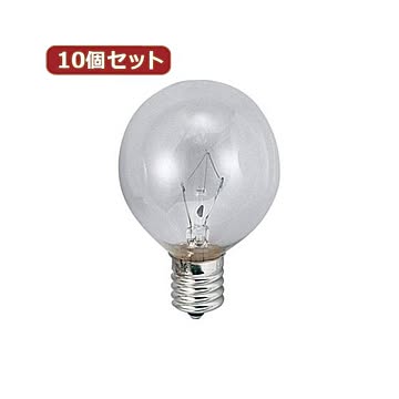 YAZAWA 10個セット ベビーボール球40WクリアE14 G501440CX10