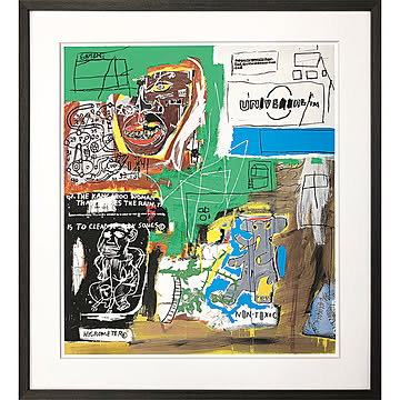 美工社 Jean-Michel Basquiat アートフレーム Sienna, 1984