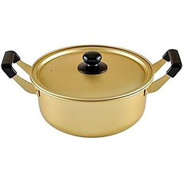 20個セット アルミ鍋/両手鍋 24cm 3〜4人用 ガスコンロ専用 容量（約）：4.6L 蓋付き 『豊味庵』