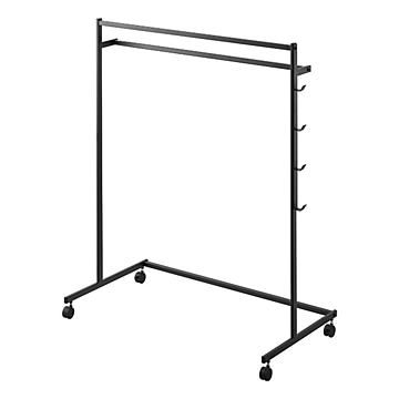 tower タワー (山崎実業) 収納力アップハンガーラック 2段 2-Tier Hanger Rack with Extra Storage 大容量 省スペース クロゼット 押し入れ フック 帽子