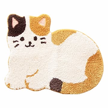 オカ ファンディットアニマル ミニラグ みけねこ