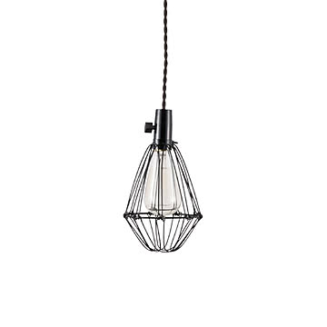 NAGASAWA Lighting 長澤ライティング SWITCH WIRE BLACK スイッチワイヤーブラック (白熱球付属モデル) NP-5103 / ペンダントランプ 天井照明 60W×1灯