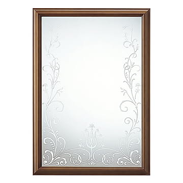 鏡 ウォールミラー SAN 012 DB 国産 幅664x奥行30x高さ945mm 塩川光明堂