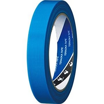 (まとめ) 寺岡製作所 貼ってはがせるP-カットテープ 18mm×25m 青 4142-18アオ 1巻 【×20セット】