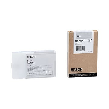(まとめ) エプソン EPSON PX-P／K3インクカートリッジ グレー 110ml ICGY36A 1個  【×10セット】