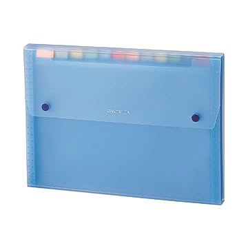(まとめ) セキセイ ドキュメントファイル A4 13ポケット SSS-1212-10ブルー 1冊 【×30セット】