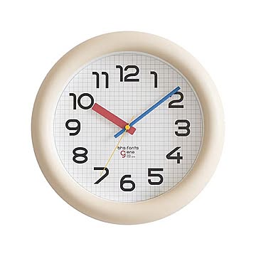EL COMMUN エルコミューン BHS GENE WALL CLOCK Bayer バウハウスジーン ウォールクロック バイヤー WCL-021/WCL-022 バウハウス復刻フォント 掛時計
