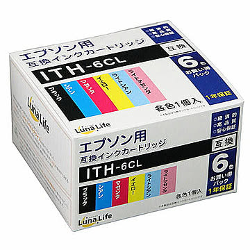 エプソン用 ITH-6CL 互換インクカートリッジ 6本セット 管理No. 4582458926720
