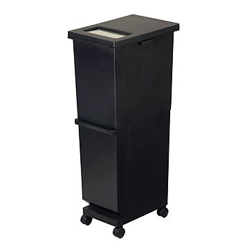 ゴミ箱 55リットル おしゃれ 蓋付き 分別 2段 ごみ箱 ダストボックス スリム キッチン リビング ダストワゴン S-U255