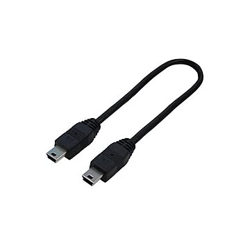 (まとめ)変換名人 USBケーブル20 mini(オス)to mini(オス) USBM5A/A20F×10セット