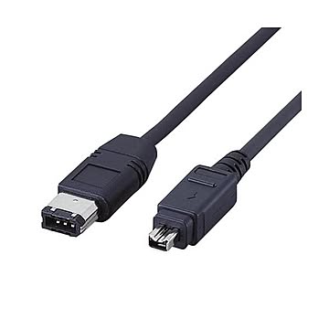 まとめエレコム IEEE1394ケーブル4pinオス-6pinオス ブラック 1m IE-461BK 1本×5セット