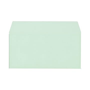 (まとめ) キングコーポレーション ソフトカラー封筒 のり付 洋0（洋長3） 100g／m2 グリーン 162028 1パック（100枚）  【×10セット】