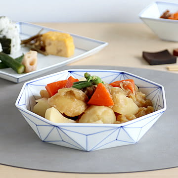 眞窯 麻の葉 預け鉢（大）
