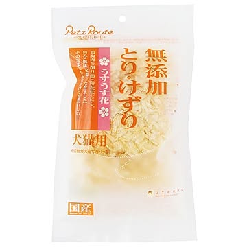 〔まとめ〕 ペットフード 無添加 とりけずり うすうす花 20g 10セット ドッグフード キャットフード ペット用品【代引不可】