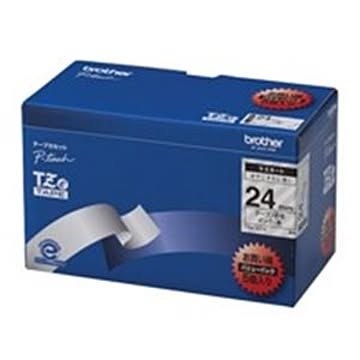 brother ブラザー工業 文字テープ/ラベルプリンター用テープ 幅：24mm 5個入り TZe-151V 透明に黒文字
