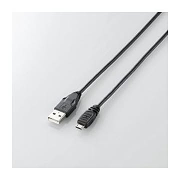 (まとめ)エレコム Micro-USB(A-MicroB)ケーブル U2C-AMB20BK【×5セット】