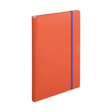まとめキングジム 二つ折りクリアーファイルコンパック A3 10ポケット オレンジ 5896H 1冊 ×5セット