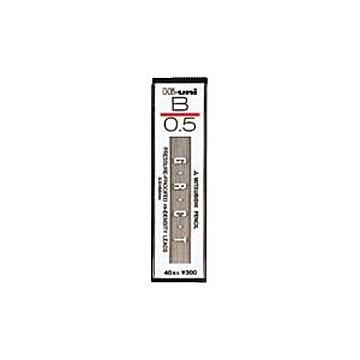 （まとめ） 三菱鉛筆 ハイユニ替芯 Hi-uni0.5mm芯（40本入） HU05300-B 【×10セット】
