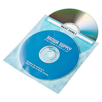 サンワサプライ　DVD・CD不織布ケース(5色ミックス)　FCD-FN100MXN 管理No. 4969887349359