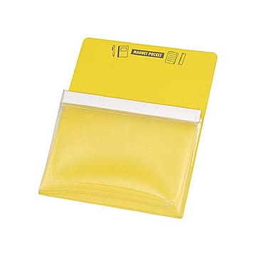 まとめ TRUSCO マグネットポケットA4用黄 MGP-A4-Y 1枚 ×10セット