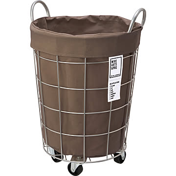 【BRID】Laundry ROUND BASKET WITH CASTER 33L ランドリー ラウンド バスケット 33L