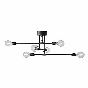 Laiton 6-ceiling light レイトン6シーリングライト (電球別売) AW-0631Z シーリングランプ 6灯 天井照明 LED対応 E26 〜60W×6