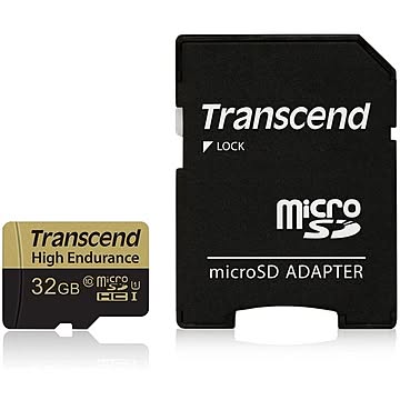 トランセンド ドライブレコーダー向けMICRO SDHCカード 32GB TS32GUSDHC10V