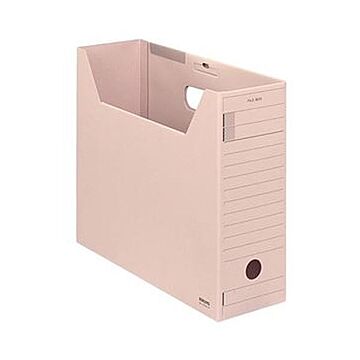 （まとめ）コクヨ ファイルボックス-FS（Fタイプ）A4ヨコ 背幅102mm ピンク フタ付 A4-LFFN-P 1セット（5冊）【×5セット】