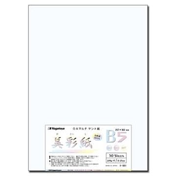 (まとめ) 長門屋商店 OAマルチケント紙 美彩紙 B5 ナ-961 1パック（50枚） 【×5セット】