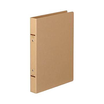（まとめ） TANOSEE Oリングファイル（紙表紙） A4タテ 2穴 220枚収容 背幅36mm クラフト 1セット（10冊） 【×3セット】