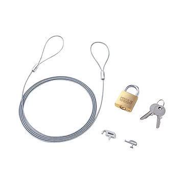 まとめサンワサプライパソコン&マウスセキュリティ SL-21K 1パック×3セット