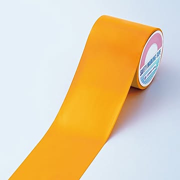 フロアラインテープ FRT-100YR ■カラー：オレンジ 100mm幅