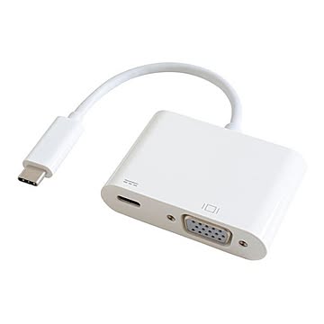 GOPPA USB Type-C VGA変換アダプター（PD充電対応） ホワイト GP-CV15H/W【送料無料】