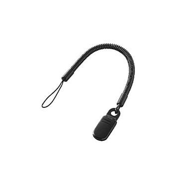 (まとめ)エレコム スマートフォン用クリップストラップ/70cm P-STCP70BK×5セット