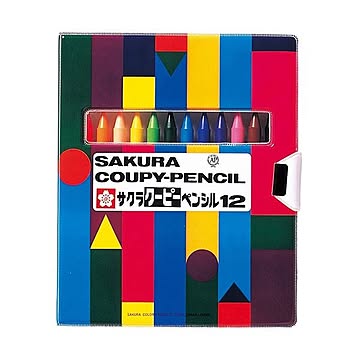 （まとめ）サクラクレパス クーピーペンシル12色（ソフトケース入）FY12R1 1パック【×10セット】