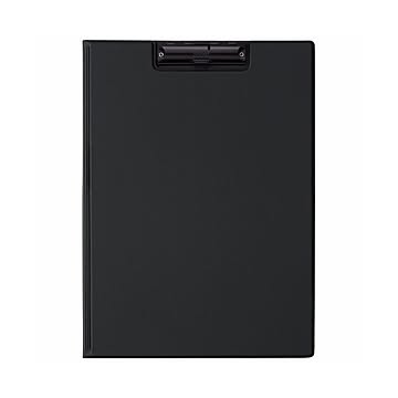 (まとめ) ライオン事務器 クリップホルダーA4タテ ブラック No.300E 1枚 【×10セット】