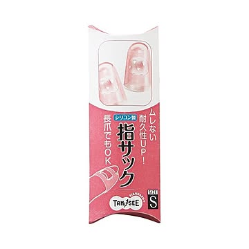 (まとめ) TANOSEE シリコンキャップ指サック S ピンク 1パック（4個） 【×30セット】