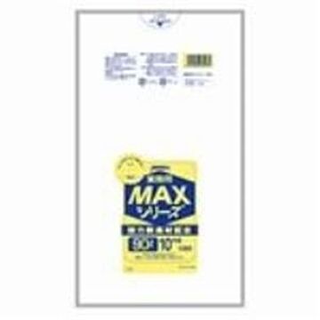 （まとめ）ジャパックス MAXゴミ袋 S-93 半透明 90L 10枚×10セット