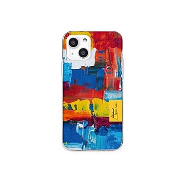 dparks ソフトケース for iPhone 13 Painting Blending POP DS21154i13