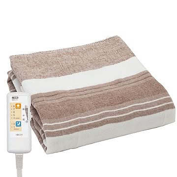 電気毛布 洗える 広電 KODEN 電気敷毛布 敷毛布 Mサイズ 130×80cm 1～2時間入タイマー 4～8時間切タイマー付 省エネ CWS403B-BG