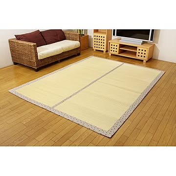 ひんやりラグカーペット Fしぐれ アイボリー 約191×250cm ウレタン