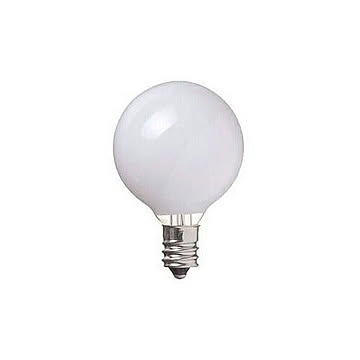 YAZAWA ベビーボール球40WホワイトE12 G401240W 管理No. 4966307304851