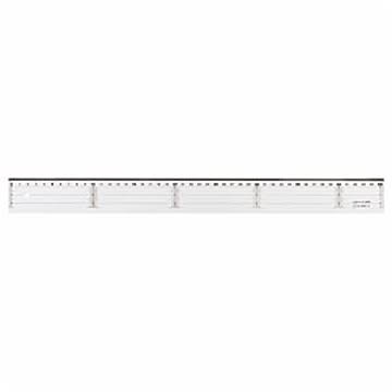 (まとめ) ライオン事務器 アクリル直線定規 45cm A-15 1本 【×10セット】