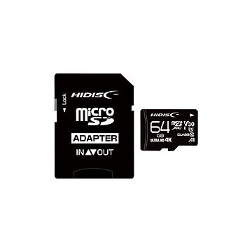（まとめ）HIDISC microSDXCカード 64GB HDMCSDX64GCL10V30【×3セット】