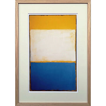 美工社 Mark Rothko アートフレーム Yellow, White, Blue Over Yellow on Gray, 1954