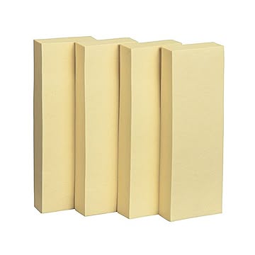 （まとめ） TANOSEE ふせん 75×25mmイエロー 1パック（20冊） 【×5セット】